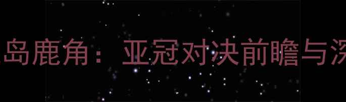 图片 柏太阳神vs鹿岛鹿角：亚冠对决前瞻与深度战术分析1
