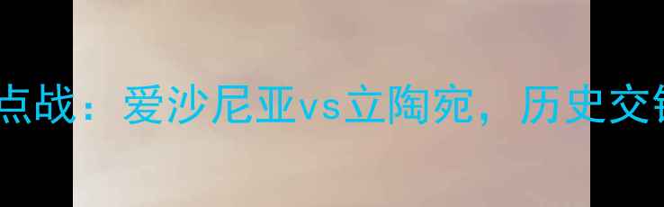 图片 欧洲杯预选赛焦点战：爱沙尼亚vs立陶宛，历史交锋与战术博弈全1
