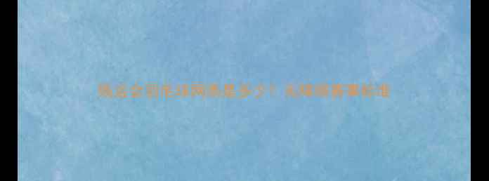 图片 残运会羽毛球网高是多少？无障碍赛事标准