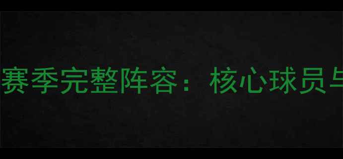 图片 洛杉矶快船赛季完整阵容：核心球员与战术布局2