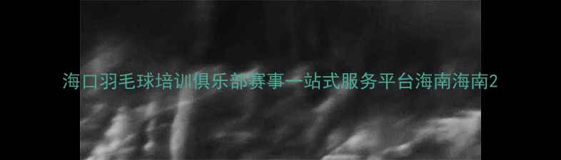 图片 海口羽毛球培训俱乐部赛事一站式服务平台海南海南2