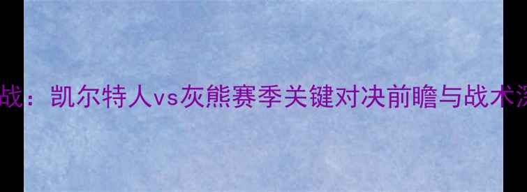 图片 焦点战：凯尔特人vs灰熊赛季关键对决前瞻与战术深度1