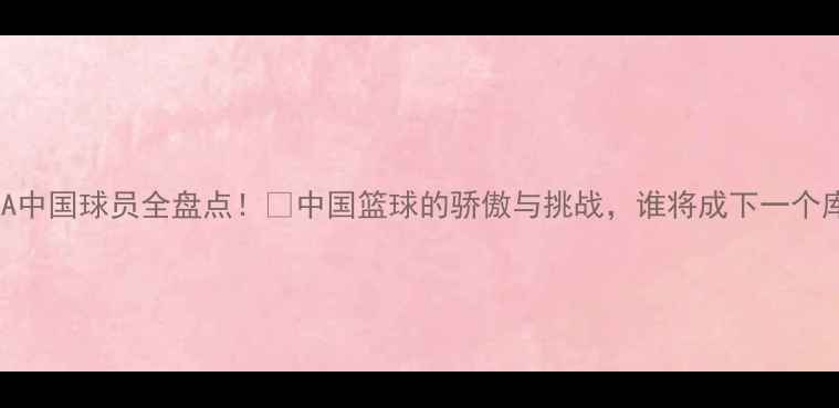 图片 现役NBA中国球员全盘点！🏀中国篮球的骄傲与挑战，谁将成下一个库里？2
