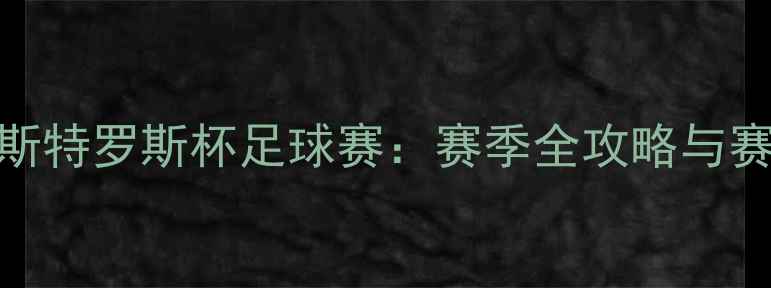 图片 瑞典韦斯特罗斯杯足球赛：赛季全攻略与赛事亮点