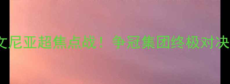 图片 瓦兹姆vs阿罗卡｜斯洛文尼亚超焦点战！争冠集团终极对决，赛季排名悬念拉满！2