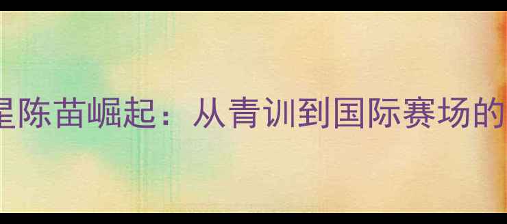 图片 福建羽毛球新星陈苗崛起：从青训到国际赛场的技术与训练全1