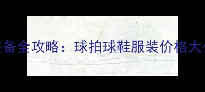 图片 羽林君羽毛球装备全攻略：球拍球鞋服装价格大公开+避坑指南2