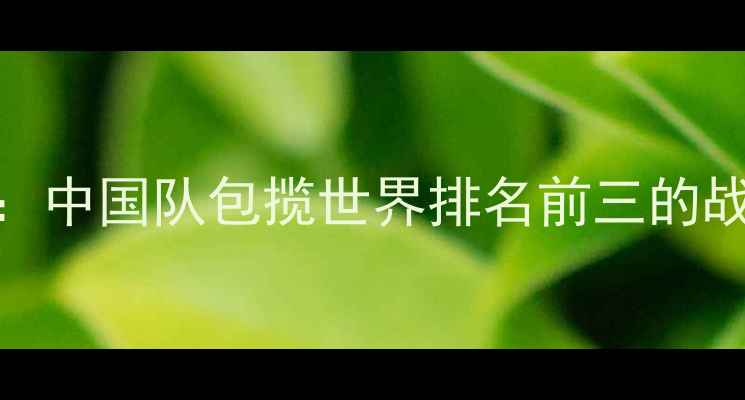 图片 羽毛球团体赛全景：中国队包揽世界排名前三的战术密码与赛场风云