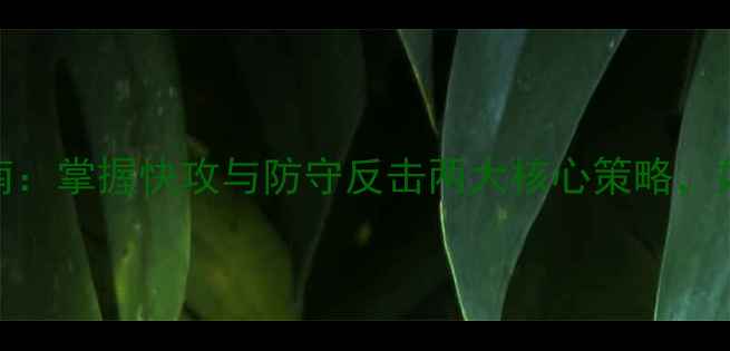 图片 羽毛球基础战术指南：掌握快攻与防守反击两大核心策略，如何快速提升胜率？