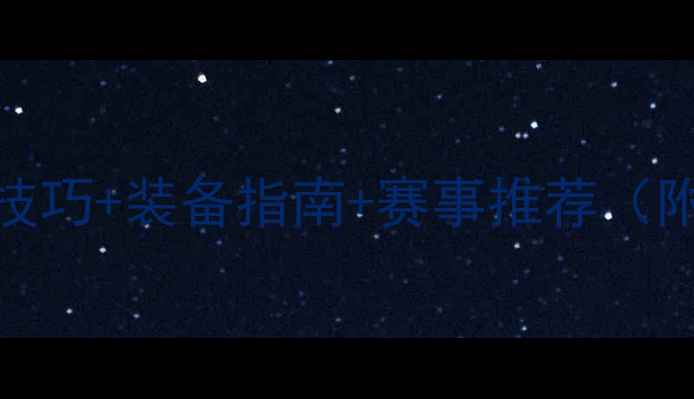 图片 羽毛球比赛全攻略：技巧+装备指南+赛事推荐（附入门必看训练计划）