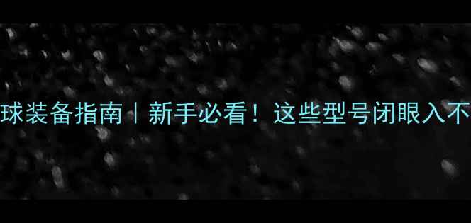 图片 羽毛球装备指南｜新手必看！这些型号闭眼入不踩雷