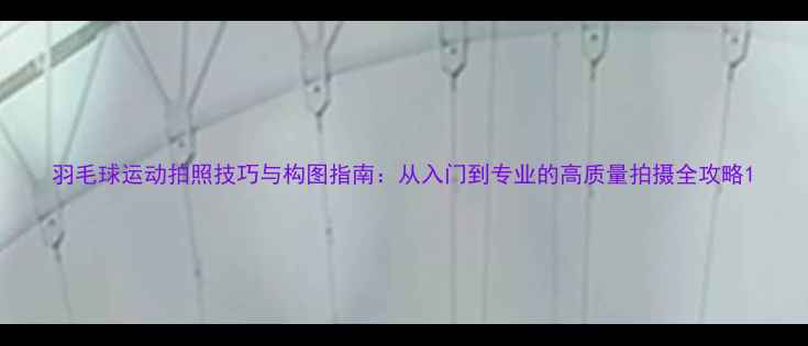 图片 羽毛球运动拍照技巧与构图指南：从入门到专业的高质量拍摄全攻略1