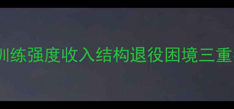 图片 职业球员生存现状深度：训练强度收入结构退役困境三重考验（附职业规划指南）2