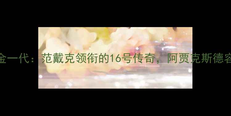 图片 荷兰黄金一代：范戴克领衔的16号传奇，阿贾克斯德容成长史