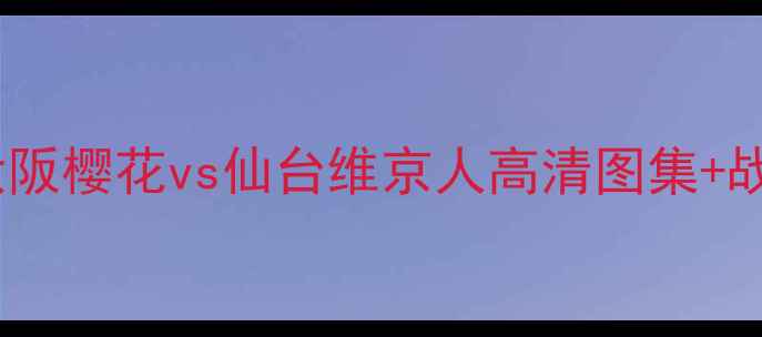 图片 赛季J联赛焦点战：大阪樱花vs仙台维京人高清图集+战术+历史交锋全回顾1