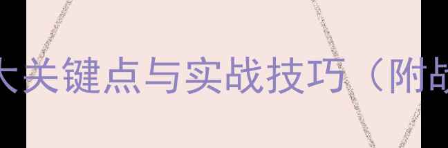 图片 足球赛后5大关键点与实战技巧（附战术图解）2
