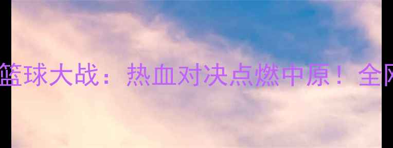 图片 辽宁vs河南篮球大战：热血对决点燃中原！全网独家视角1