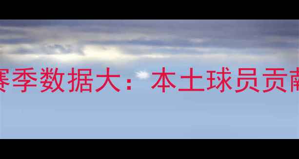 图片 辽宁籍球员集体爆发！CBA赛季数据大：本土球员贡献度、高光时刻与未来展望1
