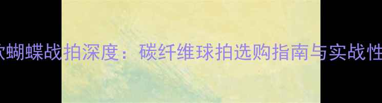 图片 陈梦同款蝴蝶战拍深度：碳纤维球拍选购指南与实战性能评测1