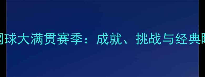 图片 马林网球大满贯赛季：成就、挑战与经典瞬间全