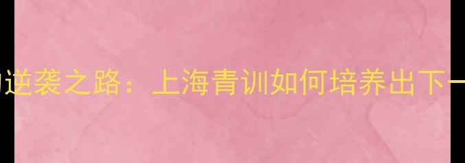 图片 🌟21号球员的逆袭之路：上海青训如何培养出下一代国脚？💥2