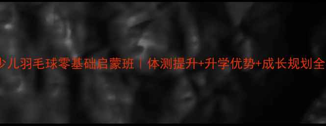 图片 🌟盐城少儿羽毛球零基础启蒙班｜体测提升+升学优势+成长规划全攻略🏸1