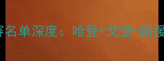 图片 🏀火箭队季后赛名单深度：哈登+戈登+新援表现如何？🔥2