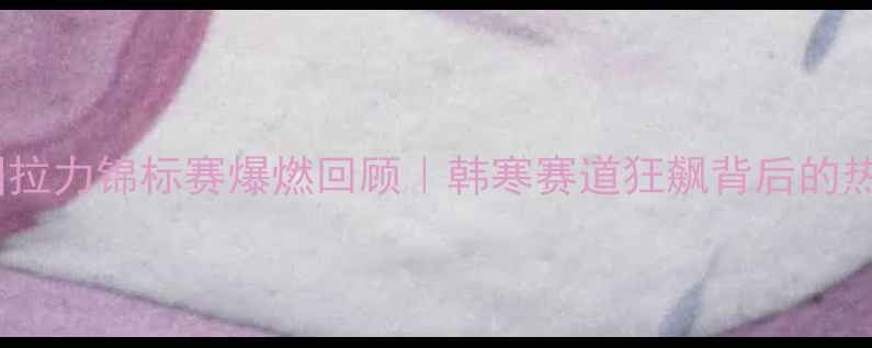 图片 🏁CRC中国拉力锦标赛爆燃回顾｜韩寒赛道狂飙背后的热血故事🏁