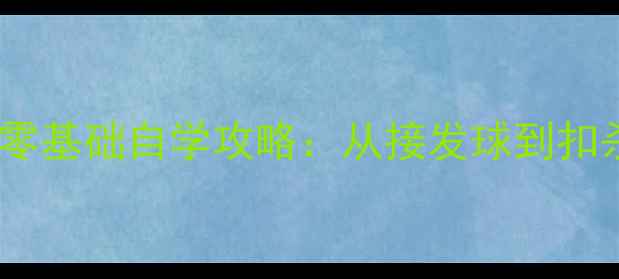 图片 🏓乒乓球入门技巧零基础自学攻略：从接发球到扣杀的30天训练计划2