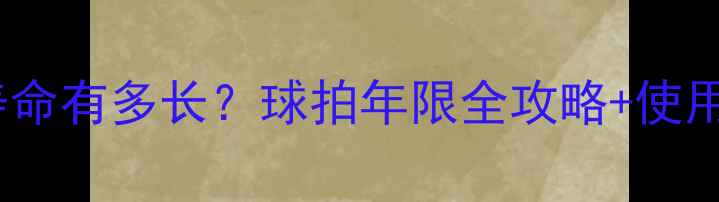 图片 🏓乒乓球拍寿命有多长？球拍年限全攻略+使用技巧大公开1