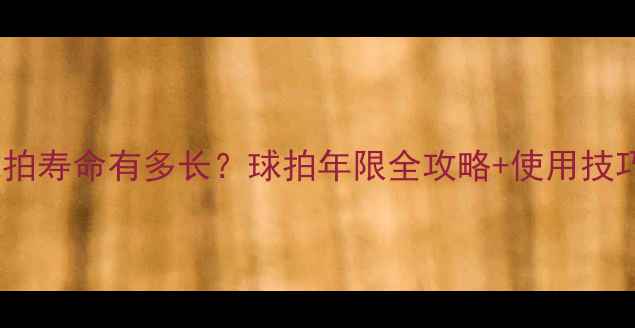 图片 🏓乒乓球拍寿命有多长？球拍年限全攻略+使用技巧大公开2