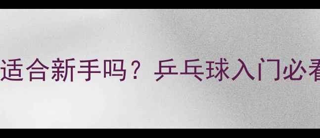 图片 🏓弹性大胶皮真的适合新手吗？乒乓球入门必看选购避坑指南！1