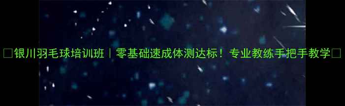图片 🏸银川羽毛球培训班｜零基础速成体测达标！专业教练手把手教学🌟