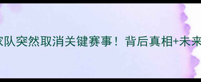 图片 🔥乌克兰国家队突然取消关键赛事！背后真相+未来赛事展望全1