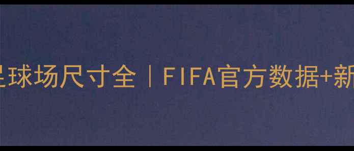 图片 🔥国际比赛足球场尺寸全｜FIFA官方数据+新手必看指南1