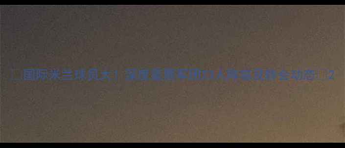 图片 🔥国际米兰球员大！深度蓝黑军团23人阵容及转会动态🔥2