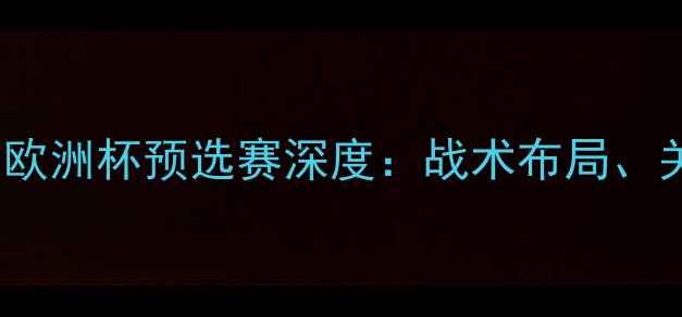 图片 🔥波黑vs荷兰必看！欧洲杯预选赛深度：战术布局、关键球员与胜负天平2