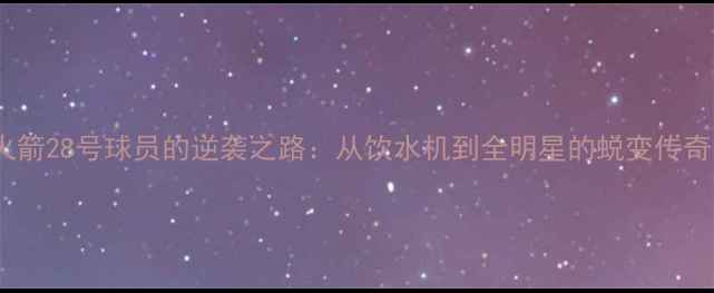 图片 🔥火箭28号球员的逆袭之路：从饮水机到全明星的蜕变传奇🔥1