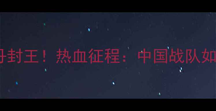 图片 🔥羽毛球世青赛林丹封王！热血征程：中国战队如何逆袭登顶？🏆💥2