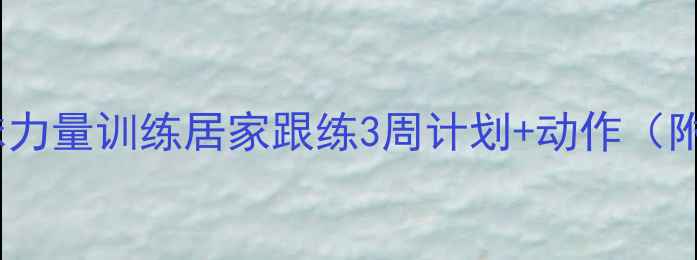 图片 🔥羽毛球杀球力量训练居家跟练3周计划+动作（附训练表）💪2