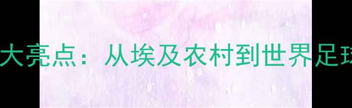 图片 🔥萨拉赫职业生涯十大亮点：从埃及农村到世界足球巅峰的逆袭之路🔥2